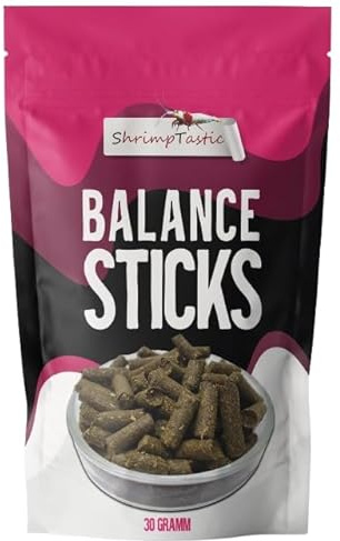 Balance-Sticks (30g) Futter für Garnelen, Welse, Krebse, Schnecken, Wirbellose