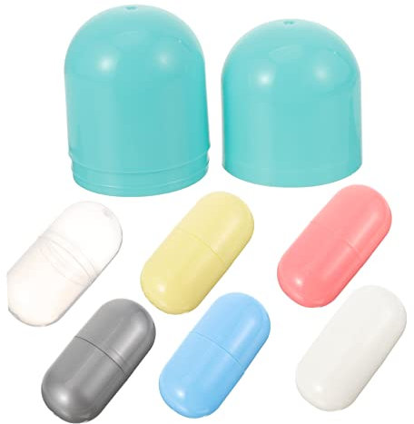 Warmhm 7pcs Fillable Plastic Storage Boxes, Multi-color Vending Machine Toy Containers for Easter Basket Stuffers and Candy Storage