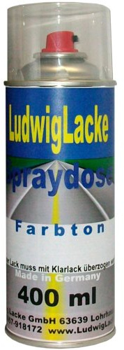LudwigLacke Spraydose für VW Unitedgrey Farbcode LA7T oder X6 oder 9792 Baujahr 2002-2013 Metallic Lack * Eine Spraydose Basislack 400 ml 1K Autolack