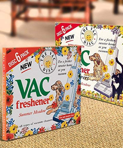 Vacuum Cleaner Air Freshener Summer And Spring Meadow Pack of 6 Disc Pet Lovers Home Office Cleanliness Extra Strength Fresh Fragrance Vac Fits All Hoover