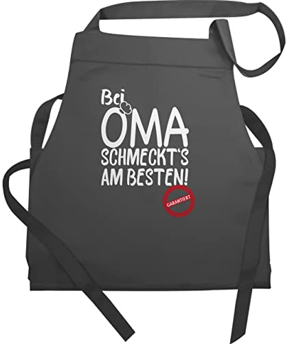 Shirtracer - Schürze - Küche - Bei Oma schmeckts am besten - Omi Geschenk