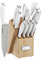 Cuisinart C77SSW-12P Color Pro Collection - Juego de bloques de cuchillos de 12 piezas, color blanco