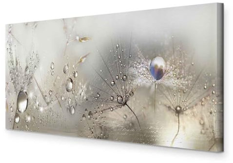 murando Wandbild Mega XXXL Pusteblume Einteiliger XXL-Format Kunstdruck zur Selbstmontage Leinwandbilder moderne Bilder DIY Wanddekoration Wohnung Deko Blumen Natur grau