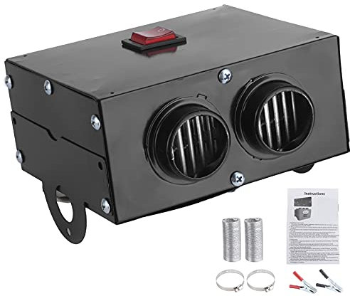 Tbest Desempa?Ador de Coche, 12 V, 400 W 600 W, Calentador, 2 Orificios, Invierno, Calentamiento Rápido, Parabrisas, Eliminación de Escarcha, bajo Nivel de Ruido