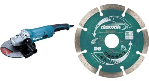 Makita GA9050R Winkelschleifer 230 mm, 2.000 W + Diamantsch. 230x22,23 DIAMAK