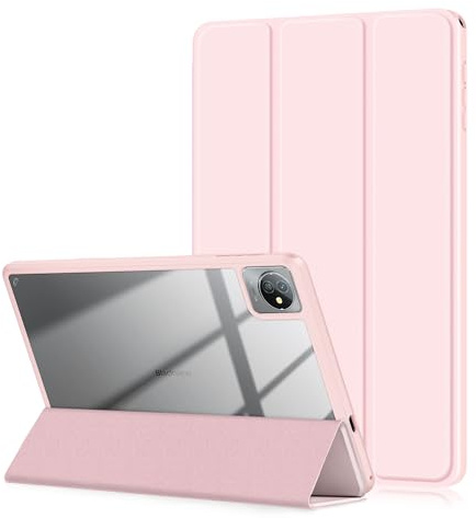 Xuanbeier Hybrid Schlank Hülle Kompatibel mit Blackview Tab70 10Inch Tablet Smart Schutzhülle mit Schlaf/Wach Funktion,Roségold
