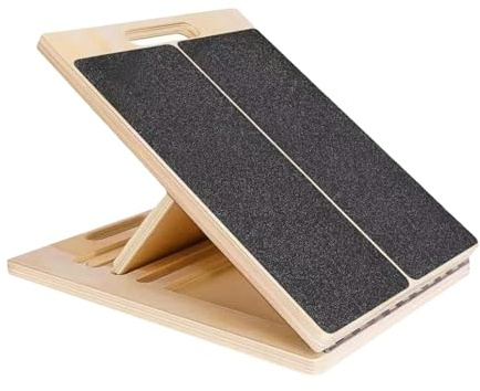 rockible Professionelles Slant Board Schrägbrett, Verstellbarer und Tragbarer Wadendehner, Profi Slant Board, Verstellbarer Wadendehner, Wadenstrecker Slant Board für Yoga und Fitnessstudio