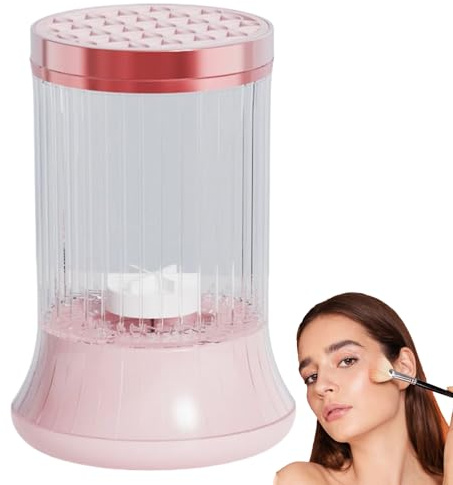 Makeup Brush Cleaner, Cosmetic Brush Cleaning Machine, 4.49x4.49x6.93 Inches Multifunctional Drying Tool, Quick Dry System, Brushes Hygiene Tools for Men, Women, Home and Outdoor