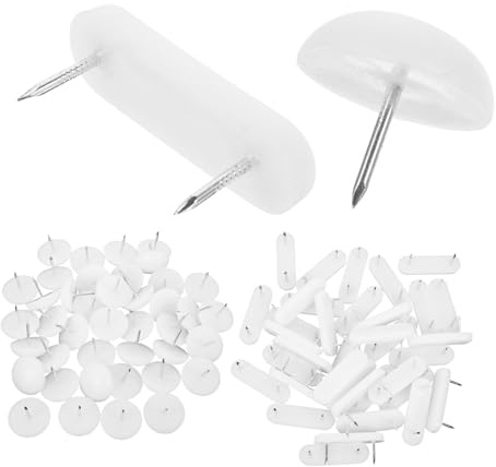 ELAYARD 100 pezzi Piedini per Mobili in Nylon Rinforzati Protezione Antiscivolo per Gambe Sedie e Tavoli Feltrini Resistenti per Pavimenti Riduce Rumore e Graffi