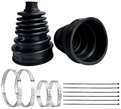 2 pezzi CV, set di riparazione universale per asse di trasmissione, per auto, manicotto flessibile ed estensibile, per alberi da 19 – 24 mm, con fascette per cavi
