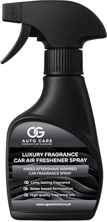 Kreed Aftershave Inspired Car Fragrance Spray – 250 ml Car Air Freshener For men – Strong, Long-Lasting, Quick-Dry, Non-Aerosol Air Freshener – UK Brand