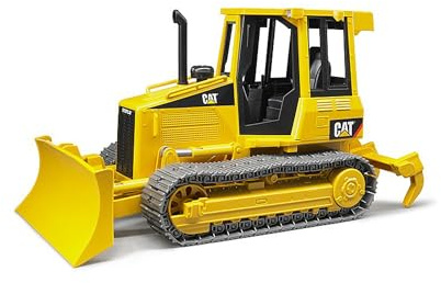 bruder 02443 - Cat Kettendozer inklusive Heckadapter - 1:16 Baufahrzeug, Baustelle, Baumaschine, Planierraupe, Spielzeug