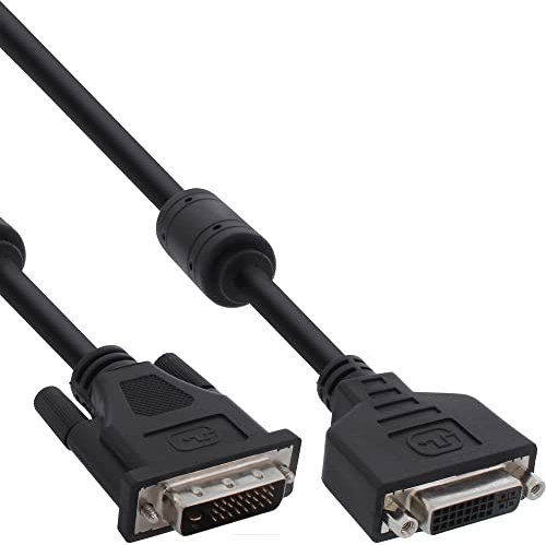 InLine 17773 câble DVI 2 m DVI-D Noir - Câbles DVI (2 m, DVI-D, DVI-D, Noir, Male Connector/Female Connector)