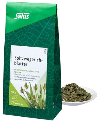 Salus - Spitzwegerichblätter - 1x 60 g Beutel - lose - Arzneitee - Plantaginis lanceolatae folium - bio