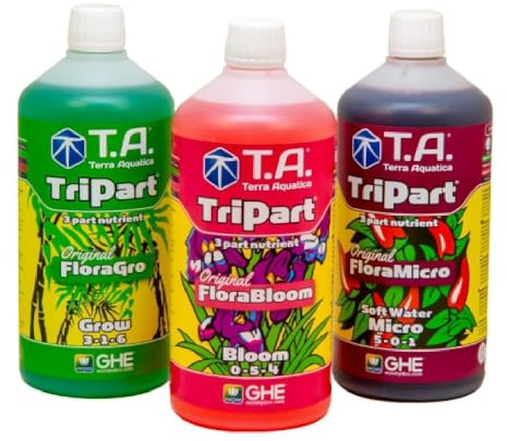 GHE Flora Pack – Engrais Micro + Grow + Bloom (3x 1 l)