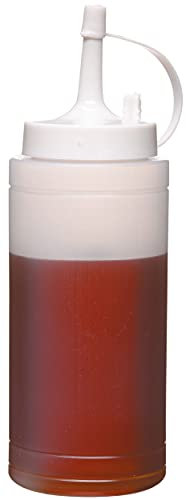 KitchenCraft Squeezy Sauce Bottle, BPA Plastic, 225 ml, White