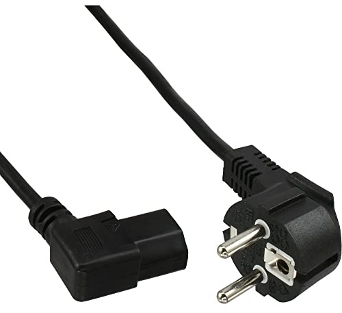 InLine 16752N - Cable de alimentación (1 metro), negro
