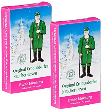 Crottendorfer Räucherkerzen Weihnachtsdüfte 2er Set Bunte Mischung
