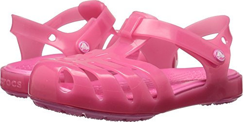 Crocs Isabella Sandal PS K, Punta Aperta Bambina, Rosa (Paradise Pink 6np), 20/21 EU