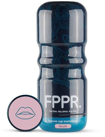 FPPR. Taza de masturbación masculina, boca (rosa), disfrute de juguetes sexuales masculinos de sensaciones realistas, gatito de bolsillo suave y flexible, discreto y fácil de limpiar
