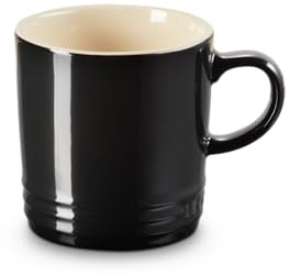 LE CREUSET Becher aus Steinzeug, 0,35 L, Schwarz glänzend, 70302351400002