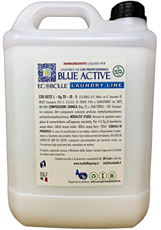 Luxury Line Ecobolle: Ammorbidente ULTRA PROFUMATO Blue Active, Qualità Superiore (5KG)
