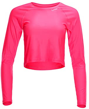 Functional Light Cropped Long Sleeve Top AET116, Winshape Slim Style, Fitness Freizeit Yoga Pilates