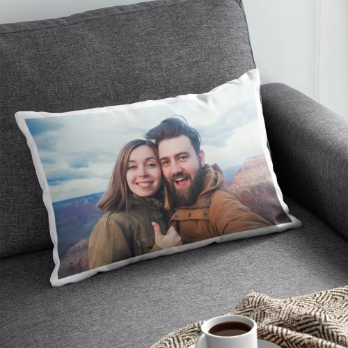 Genérico Cojín Personalizado con Foto y Texto, Varios tamaños - 50x30