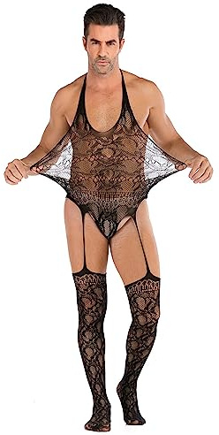 Fulidngzg Tanga Hombre, Lenceria Sexy Gay Slip Halter V Sling Deportivo Jockstrap Eróticas Suspensorio Blanco Leopardo Ropa Interior Ortopedico Addicted Tangas Calzoncillos Elefante Boxers Extremo