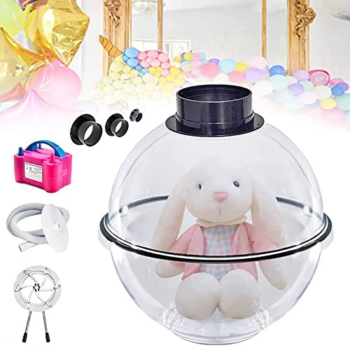 GaRcan Ballonfüllmaschine, DIY-Ballonfüller mit elektrischer Ballonpumpe, Durchmesser 13,8 Zoll, für Ballongeschenke, Bärenpuppen, Blumen, Rosenstrauß, Hochzeit, Geburtstag, Party, B