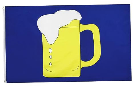 POPETPOP Kreative Bierglas Fahne Bunte Flagge Für Partys Und Bars Wetterfest Mit Hochwertiger Verarbeitung Und Einfachem Aufhängen
