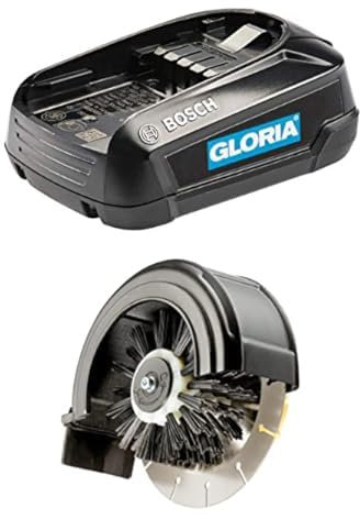 Gloria 2.5 Ah Bosch Akku + Cut&Brush 2-in-1 Kantenschneider