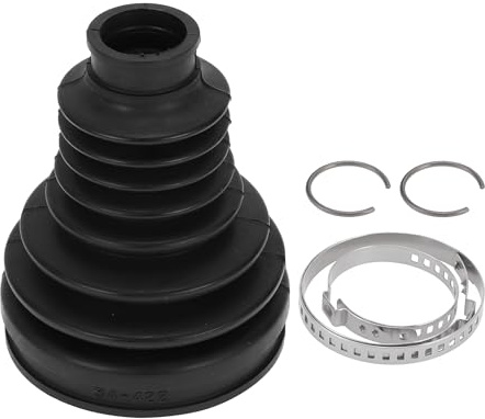 HEROFFIX 1 Set CV Joint Boot Kit for BMW X3 2004-2010 Inner Constant Velocity Joint Boot W/Clamps No.31607529204 Black Rubber