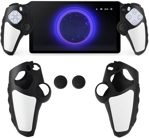 EEEKit Funda Protectora para PS5, Cubierta de Silicona Antiarañazos con Agarres Antideslizantes para Mando de PlayStation Portal