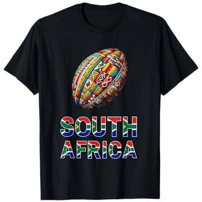 Südafrika Rugby Tribal Muster Design für stolze Fans T-Shirt