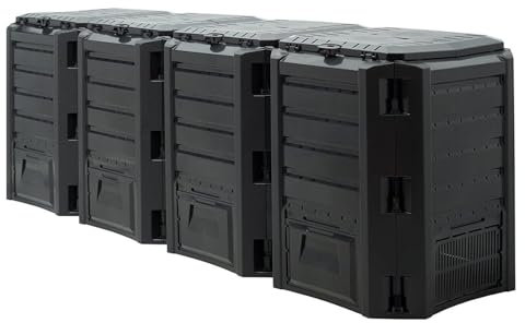 Modular Garden Composter Bin Thermal Organic Fertilizer Compost System, Multiple Models Available for Efficient Outdoor Composting (1600 Litres Composter)