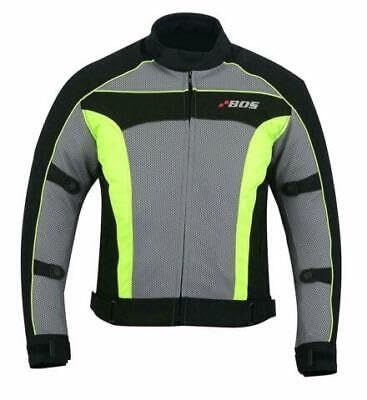BOSmoto Motorradjacke für Sommer Textil mit Belüftung und Wasserschutz,Biker Motorrad Sommer Jacke,Herren Motorrad Jacke Neu (DE/NL/SE/PL, Alphanumerisch, 3XL, Regular, Regular, GREEN)