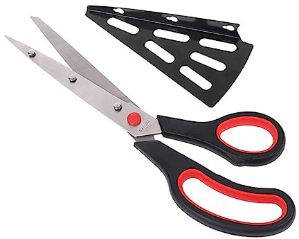 Cabilock Coupe-Pizza Pizza Spatule À Pizza Coupe-Pizza Ciseaux Rouge