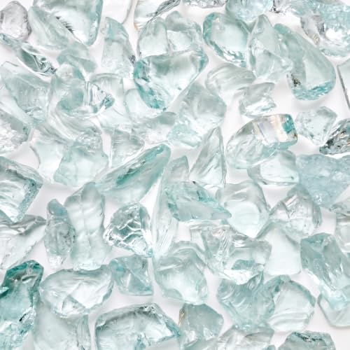V-PREMIUM SOLUTION Muggelsteine Türkis 1-3 cm 2 kg - Glassteine & Glasnuggets als Dekosteine für Aquarium, Vase und Garten - dekorative Ziersteine aus Glas