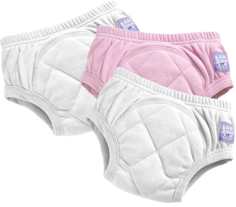 Bambino Mio Töpfchen-Trainingshose für Kleinkinder, 3er-Packung, 2-3 Jahre, Rosa Elefant - Wiederverwendbare, waschbar, Baby und Kleinkind, Jungen und Mädchen mit Kreuzstich