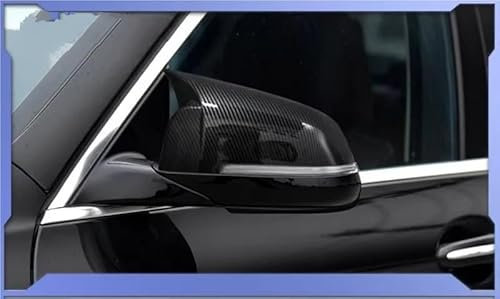 Auto Spiegelkappen Für 5 6 7er F10 F11 2014-2017, F06 F07 F01 F02 Auto-Rückspiegelabdeckung Im Carbon-Faser-Cap-Stil Auto Rückspiegel Abdeckung(Carbon Fiber)