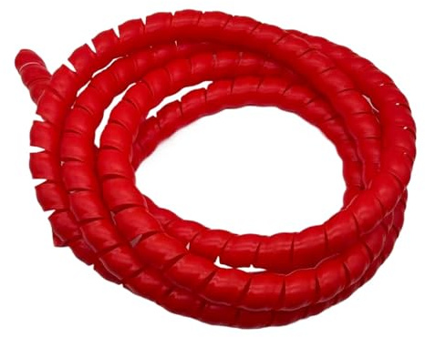 Thalawirefix 5 Meter Spiraldraht-Organizer-Hülse, 8 mm bis 22 mm, Flexibler Schutzschlauch for Computerkabel, Hydraulikschläuche Anti-Unordnung(Red,22mm)