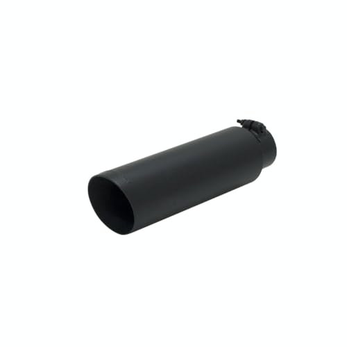 Flowmaster 15397B Exhaust Tip 3.5 Inch Angle Cut Black Ceramic Coated 304 Stainless Steel Fits 2.5 Inch Tubing 7 Inch Long - Clamp On