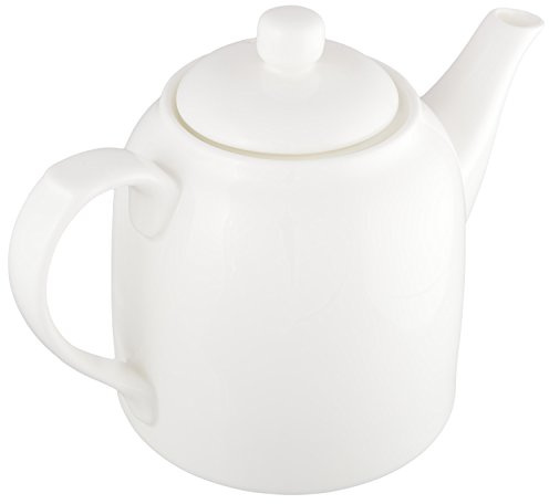 Wilmax WL-994007/1C - Tetera de porcelana (900 ml), color blanco