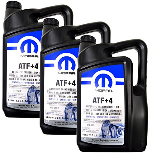 Mopar Automatic Transmission Fluid ATF+4 - 5 Liter (1.3 Gallon) 3 Pack