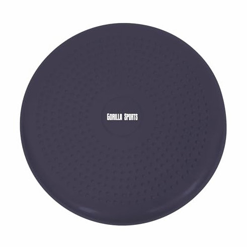 GORILLA SPORTS® Balancekissen - inkl. Pumpe, 33 cm Durchmesser, Anti-Burst, rutschfest, Noppen, Farbwahl - Luftkissen, Ballsitzkissen, Ballkissen, Balance Board, Balance Pad, Noppenkissen