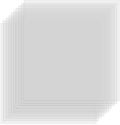 10 Stück Mylar Schablonenblätter Airbrush Schablonen DIN A3 Folie Mylarfolie zur Verwendung mit Silhouette-Maschinen (30.5 x 30.5 cm) 6 Mil