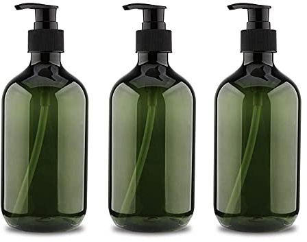 3 Pcs 500ml Nachfüllbare Pumpflaschen, Grün