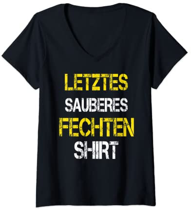 Damen Fechten T-Shirt mit V-Ausschnitt