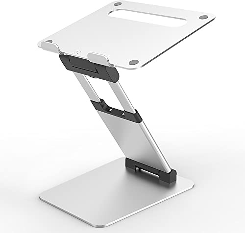 Desire2 Supreme Sit-Stand Laptop Stand | Adjustable Laptop Stand for Desk | Ergonomic Laptop Holder with Quick Release